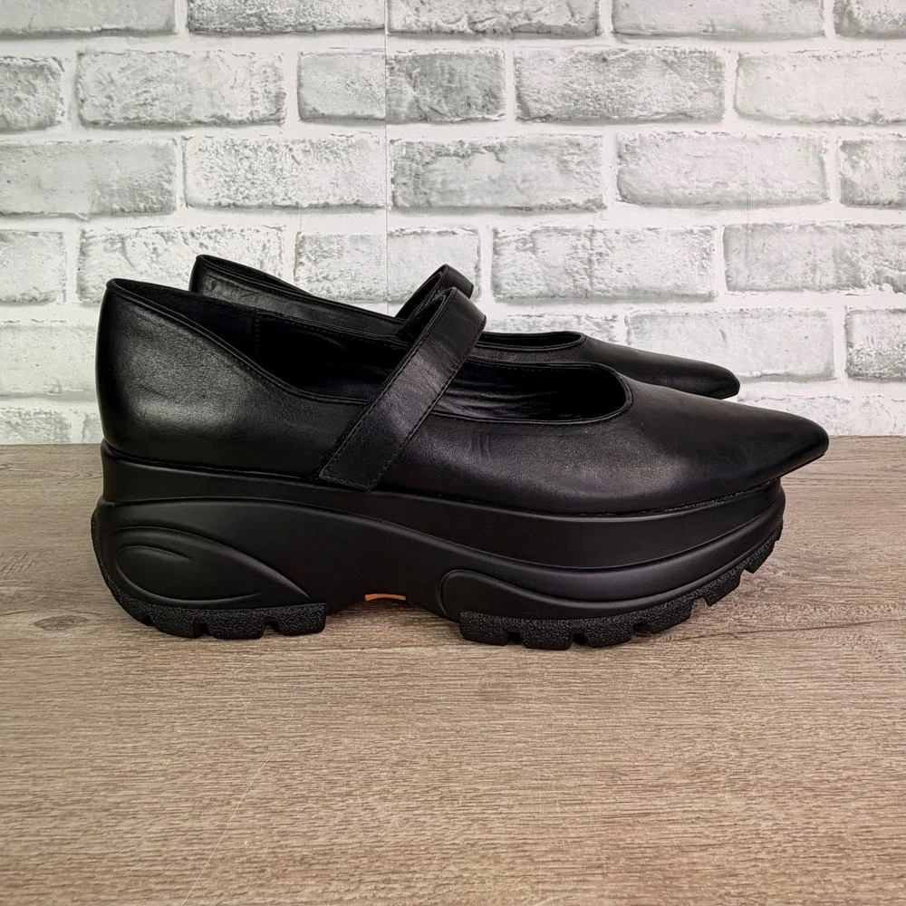Desigual Maitrepierre Platform Ballerina Pumps Black Womens 41 US 10